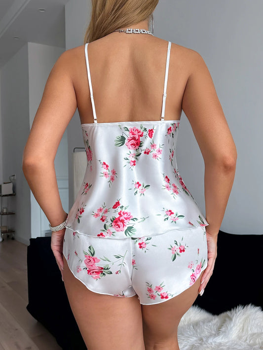 fashionable and elegant women's pajama 2-piece set