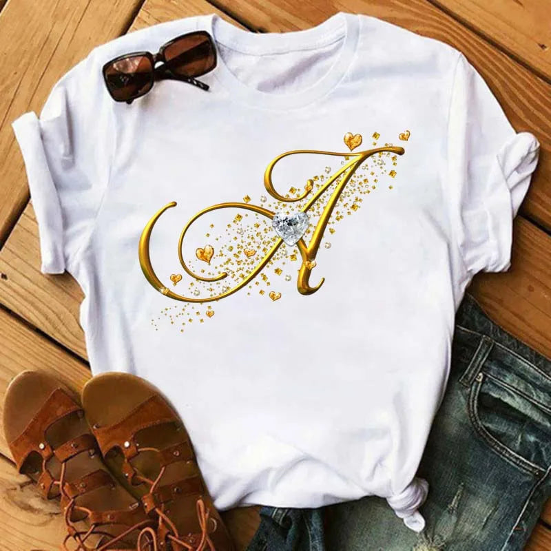 Fashion Women T-shirt Diamond