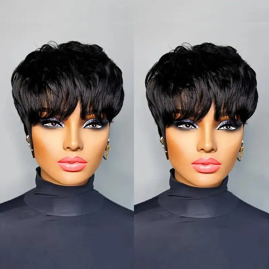 Pixie Cut Wigs For Women Human Hair