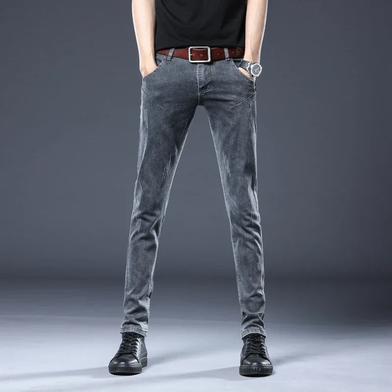 2026 New Gray Skinny Jeans