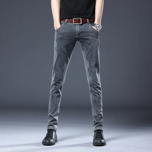 2026 New Gray Skinny Jeans