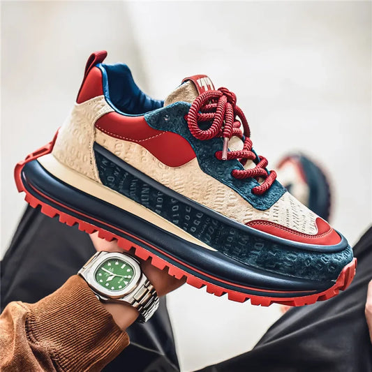 Thick Sole Men Chunky Sneakers Outdoor Wear