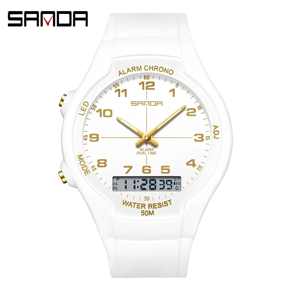 New Dual Display Electronic Watch