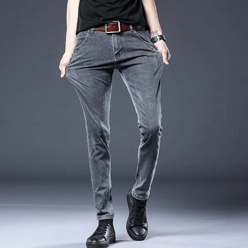 2026 New Gray Skinny Jeans