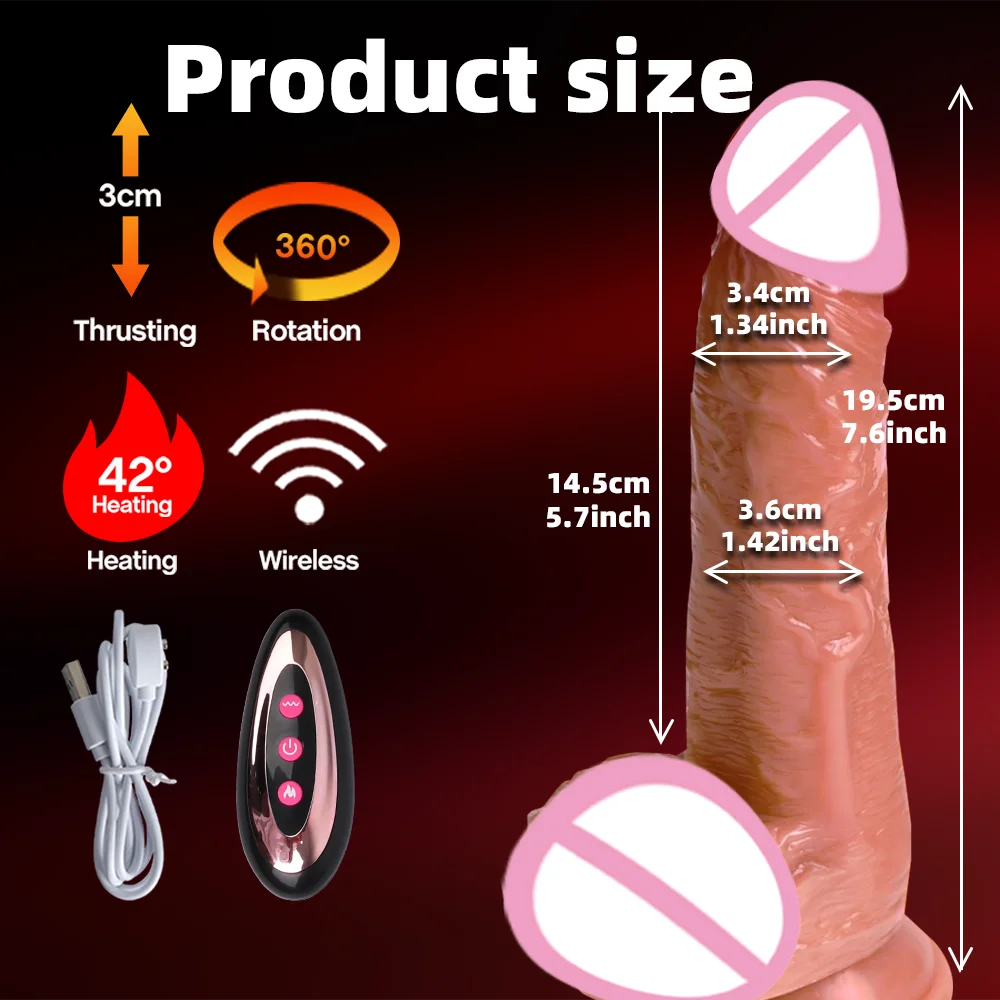 Spinning penis expansion vibratory massager female couple sex toys