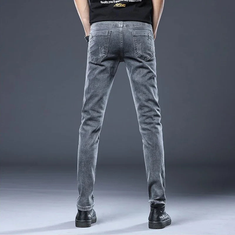 2026 New Gray Skinny Jeans