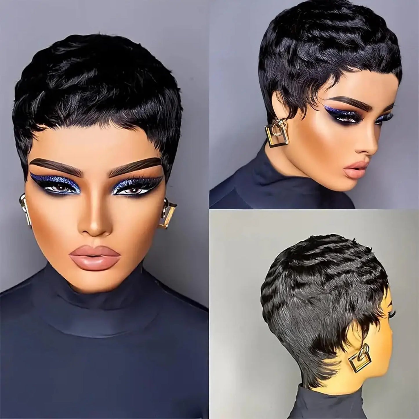 Short Pixie Cut Wig Human Hair For Women