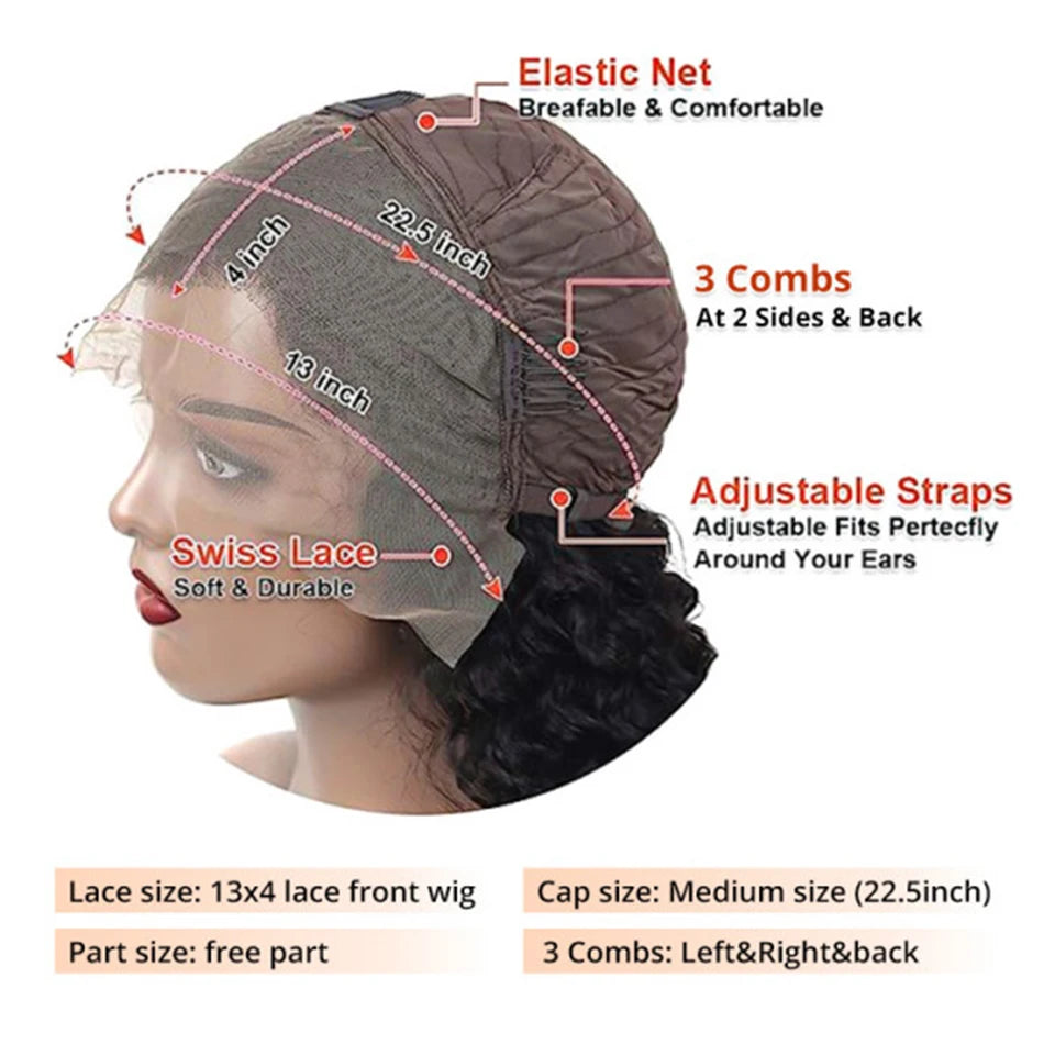 Lace Frontal Human Hair Wigs Brazilian