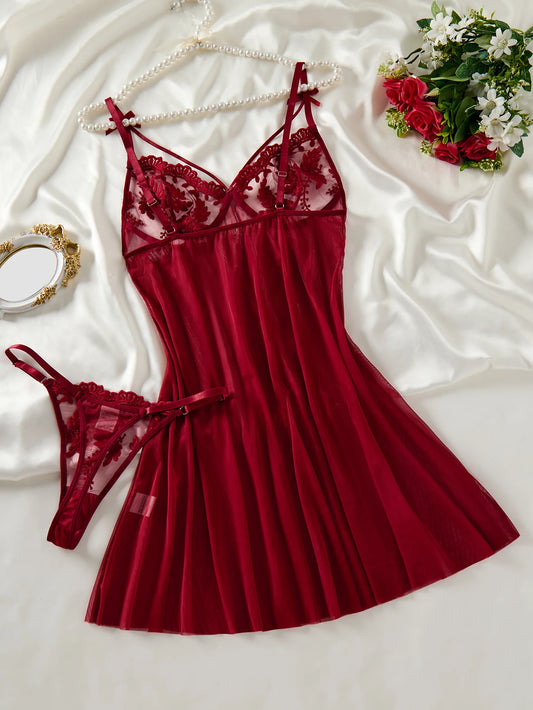 Ladies' wine red countryside style wheat