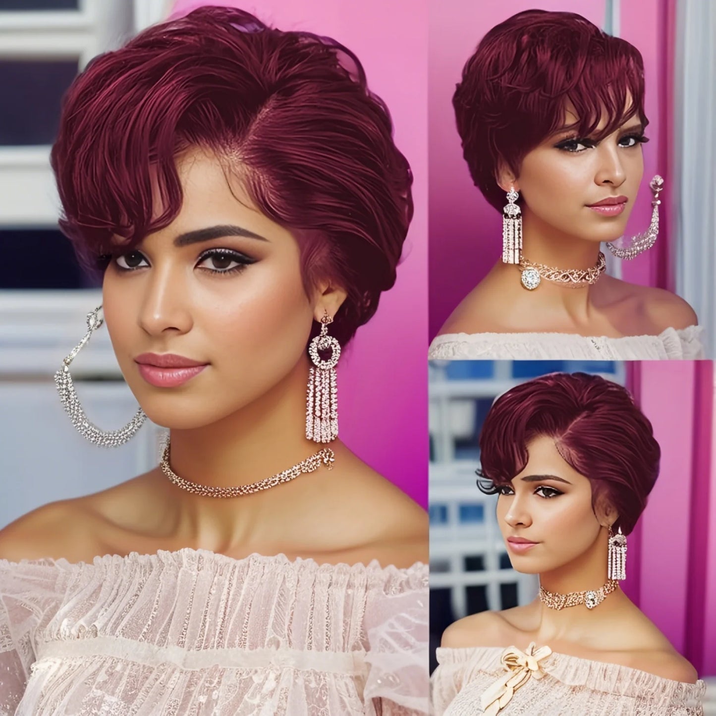 13x4 Lace Front Wig Human Hair Transparent