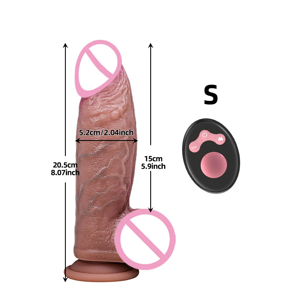 Spinning penis expansion vibratory massager female couple sex toys