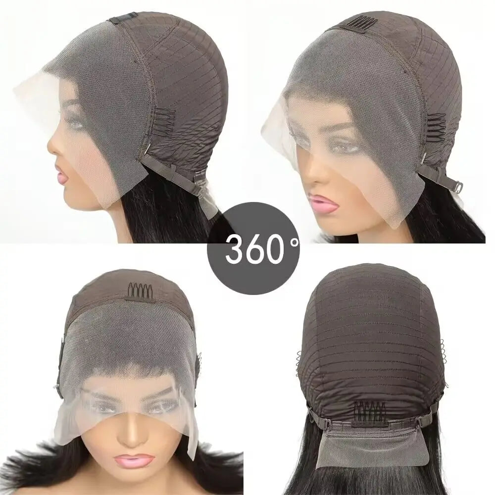 13x4 Lace Front Wig Human Hair Transparent