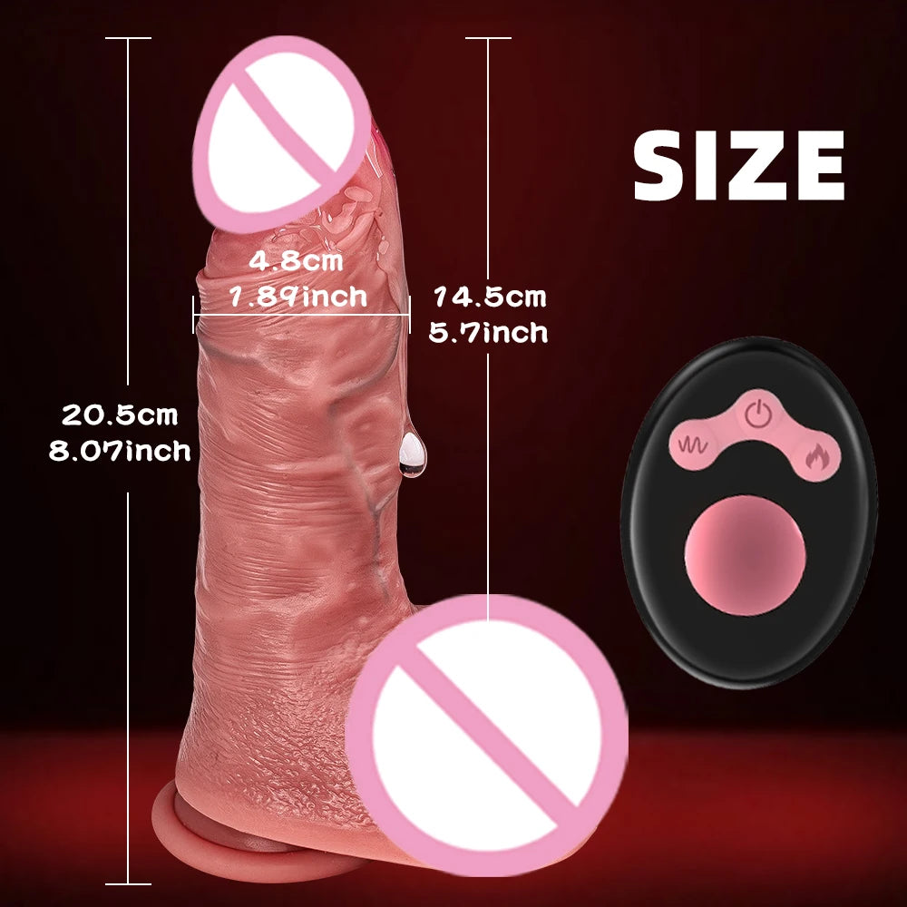 Spinning penis expansion vibratory massager female couple sex toys