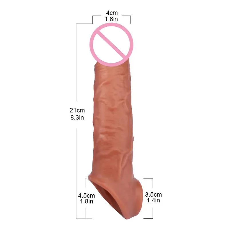 Silicone Extender Dick for Men Penis