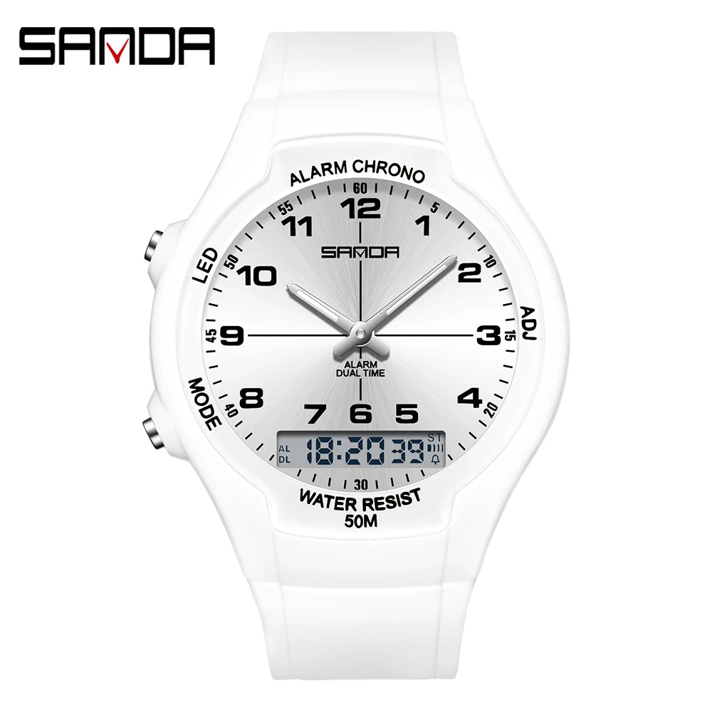 New Dual Display Electronic Watch