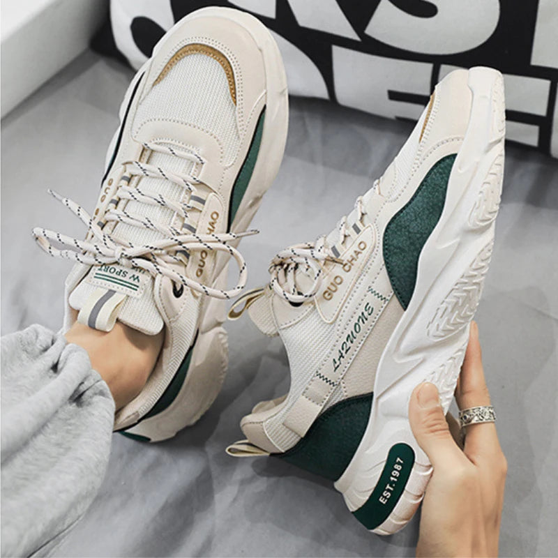 Men Summer Mesh Sports Shoes Low-top Casual
