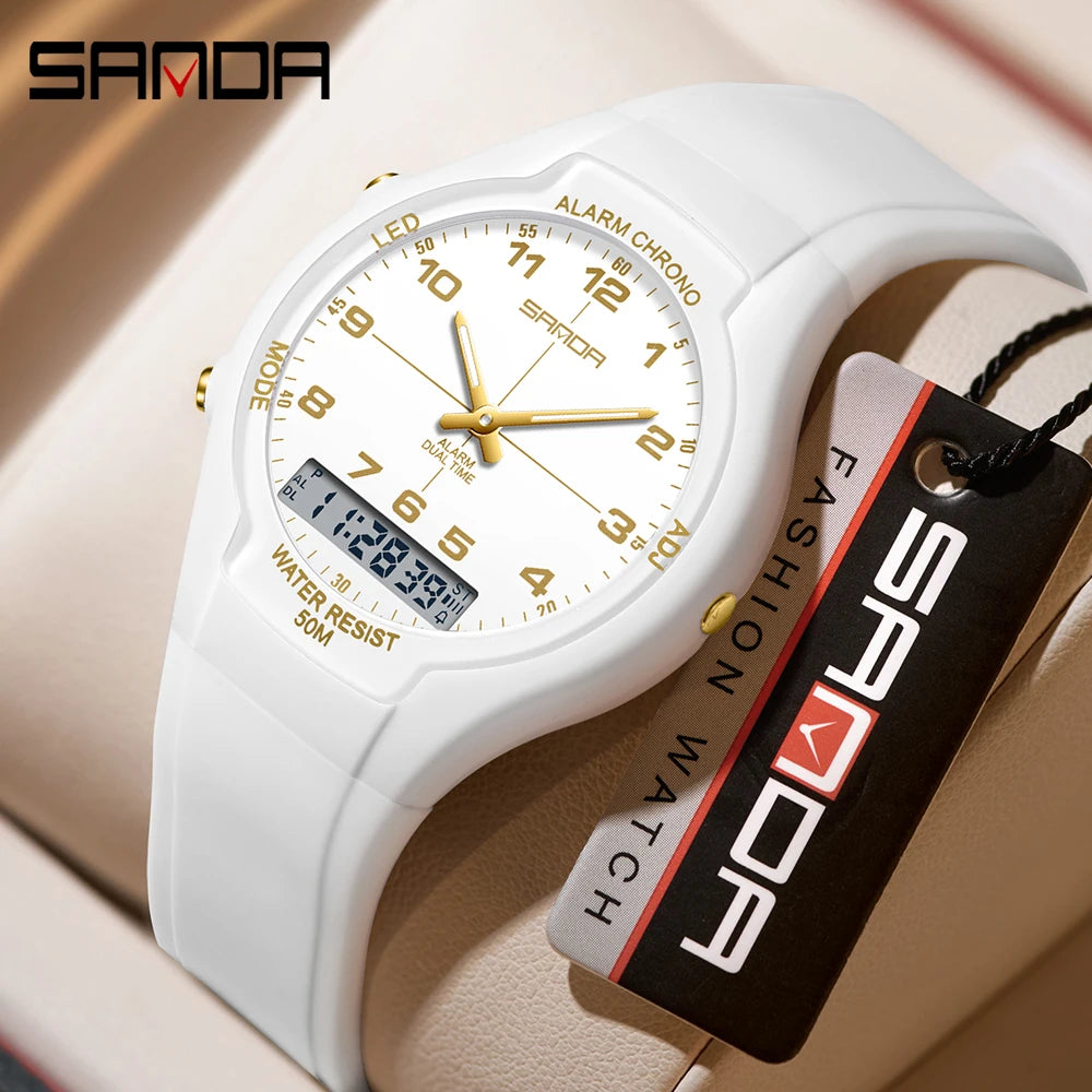 New Dual Display Electronic Watch