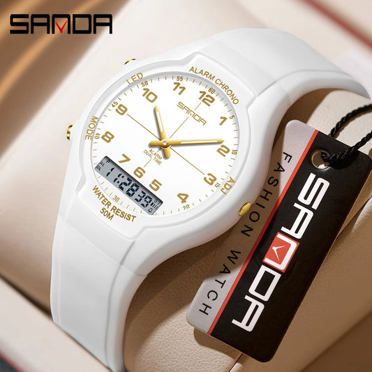 New Dual Display Electronic Watch