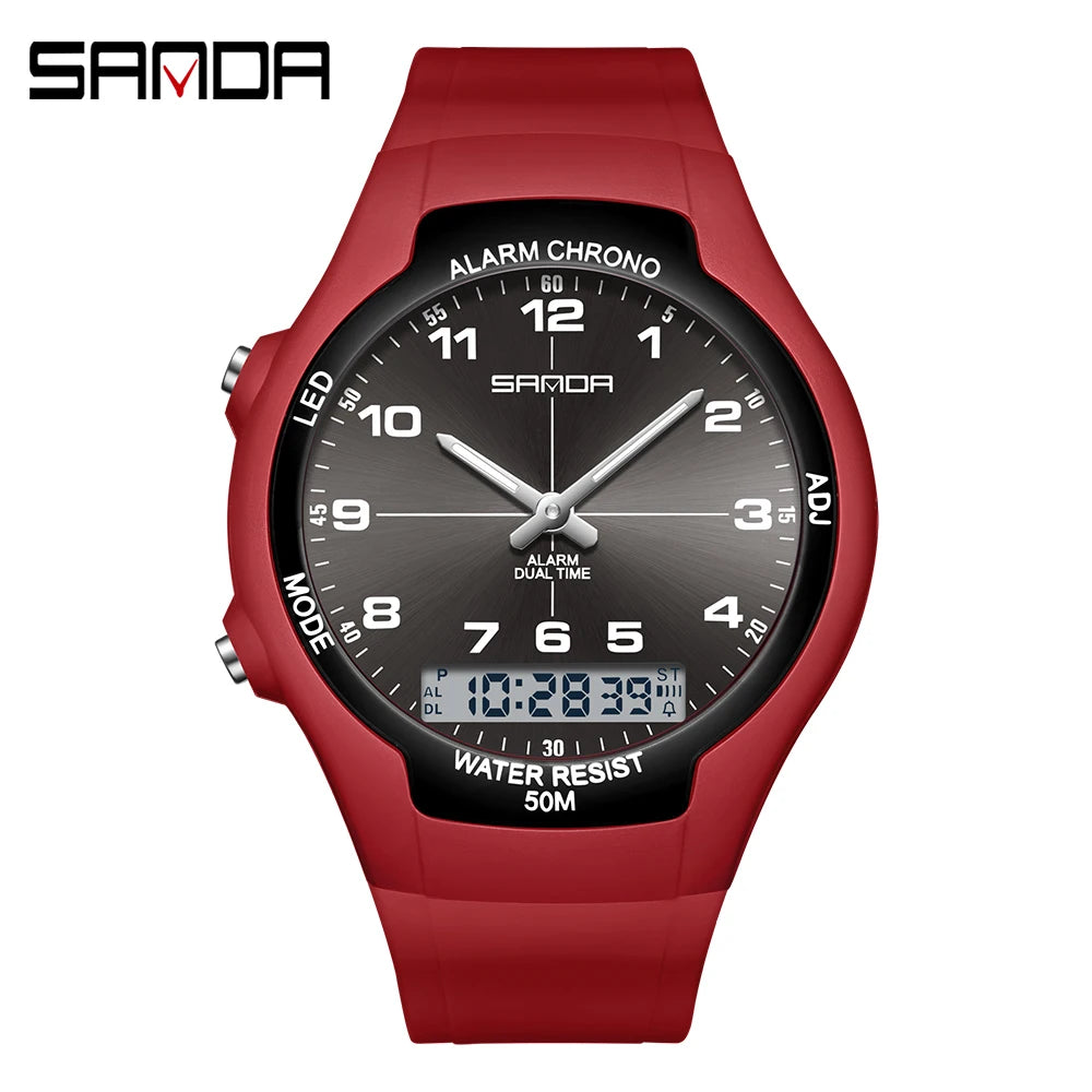 New Dual Display Electronic Watch