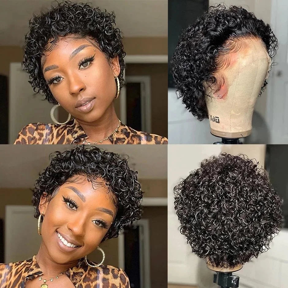 Cut Wig Transparent Lace Front Human Hair