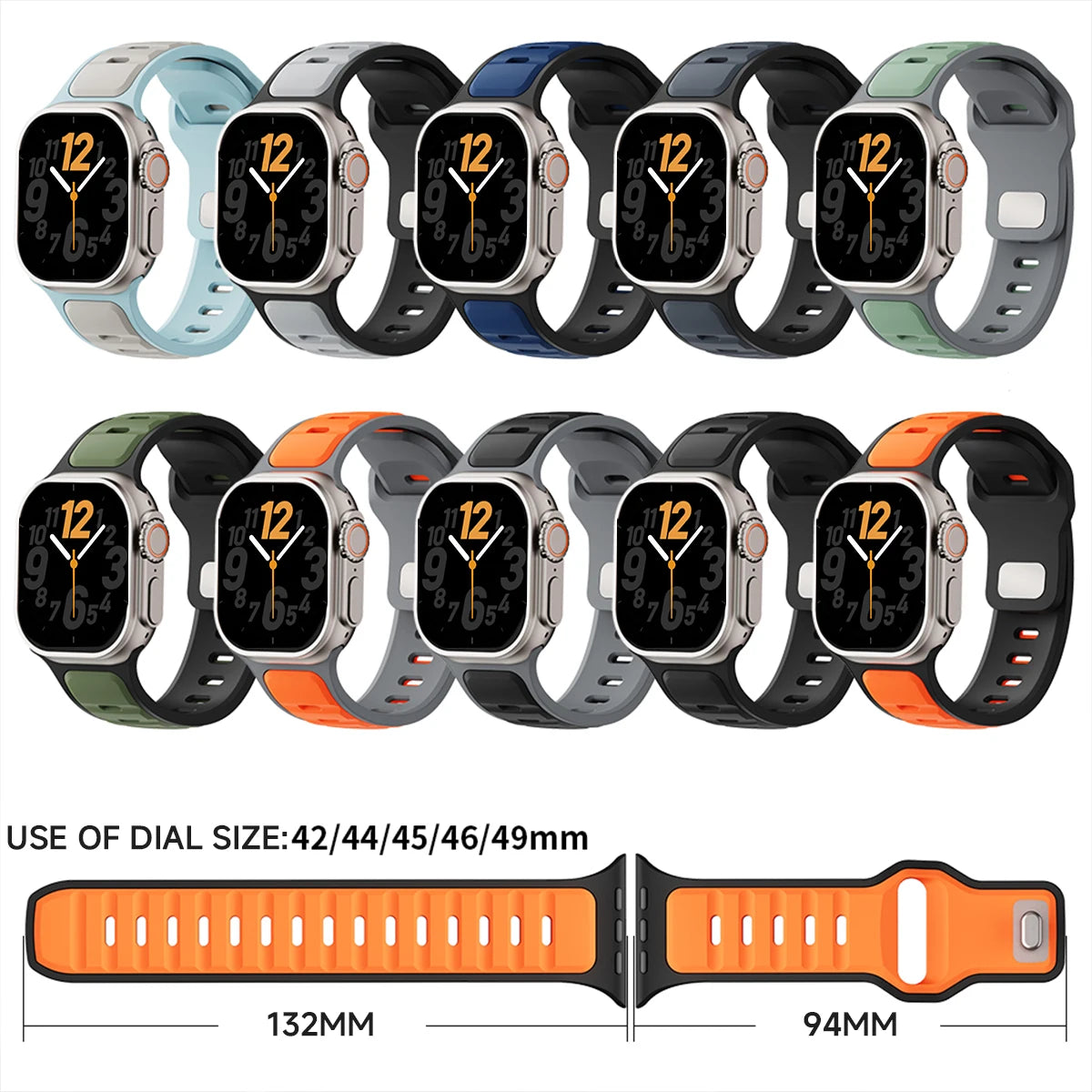 Silicone Strap for Apple Watch