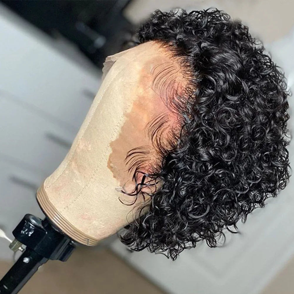 Cut Wig Transparent Lace Front Human Hair