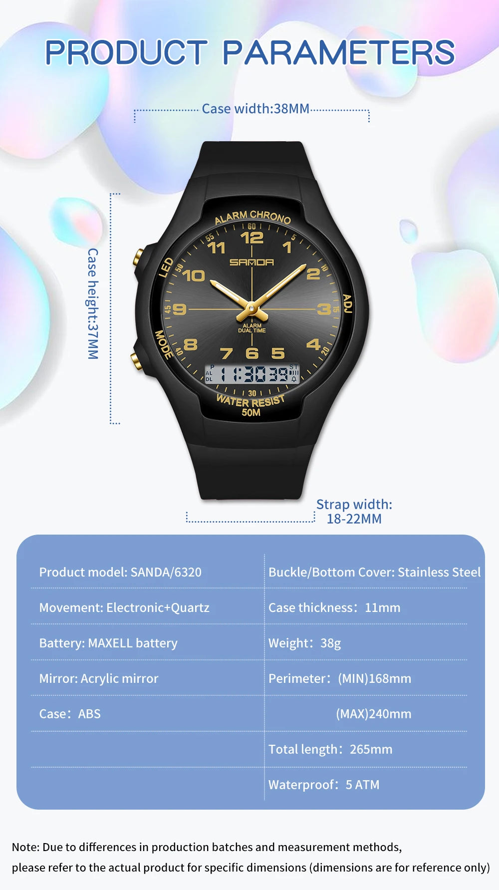 New Dual Display Electronic Watch