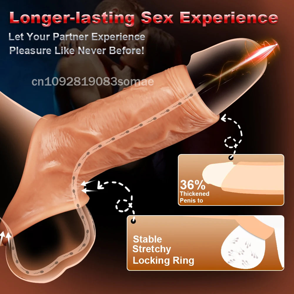 Silicone Extender Dick for Men Penis