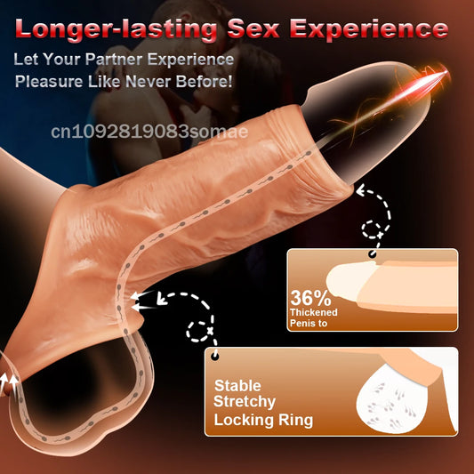 Silicone Extender Dick for Men Penis