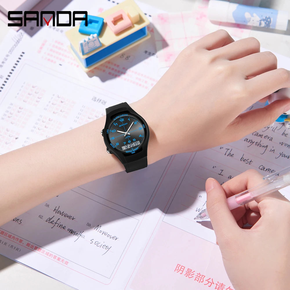 New Dual Display Electronic Watch