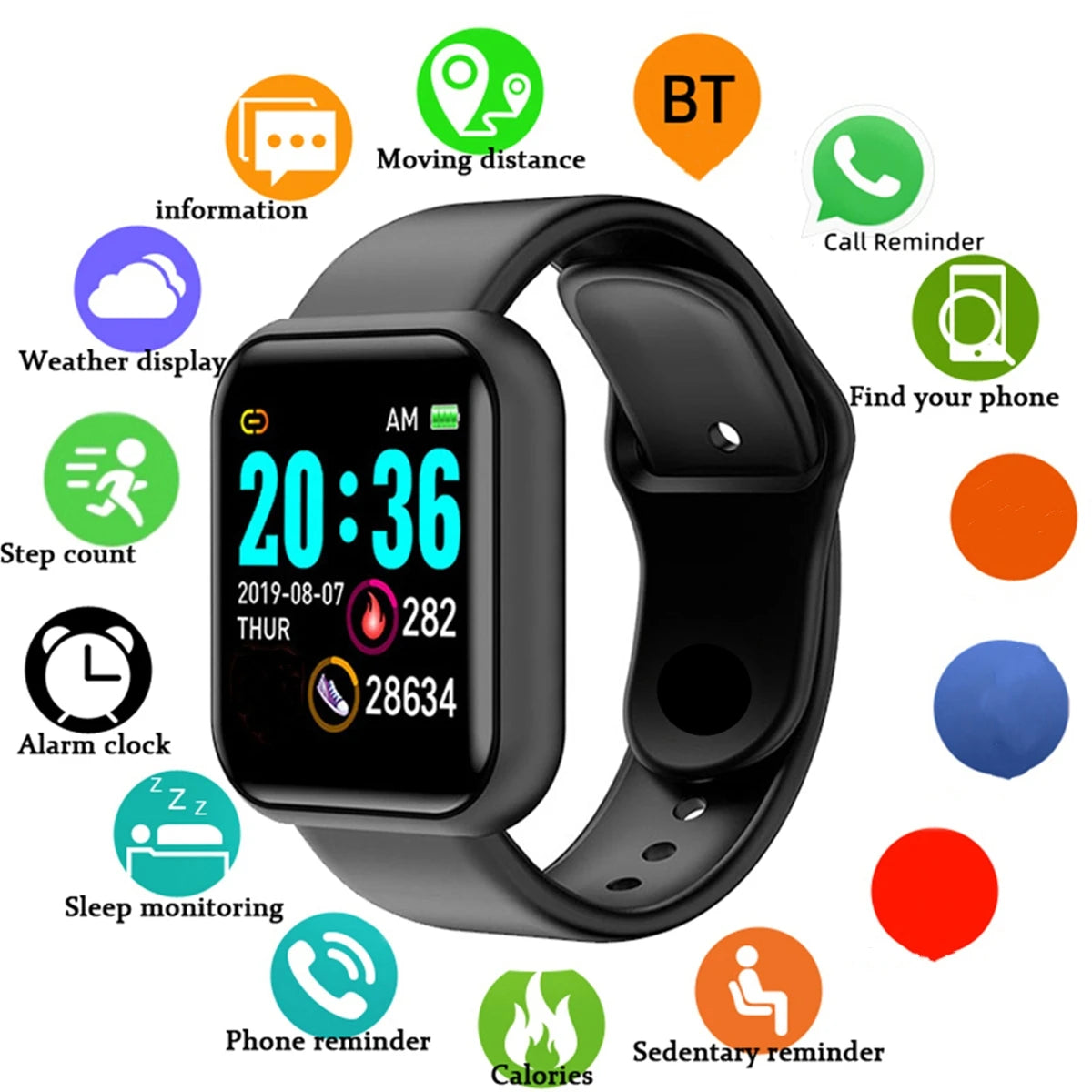Smart Watch For Women Men Wristwatch