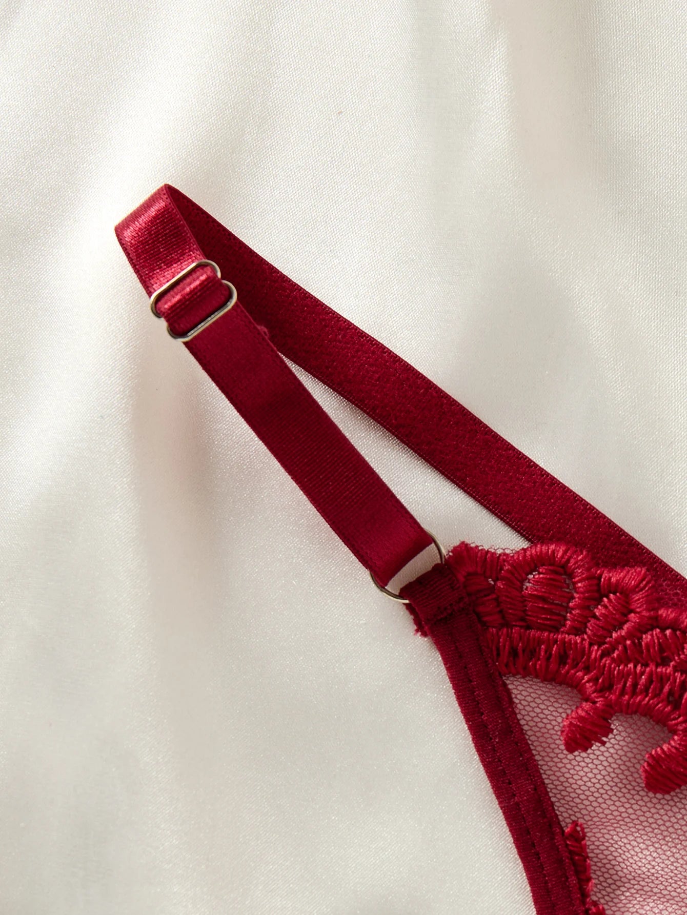 Ladies' wine red countryside style wheat