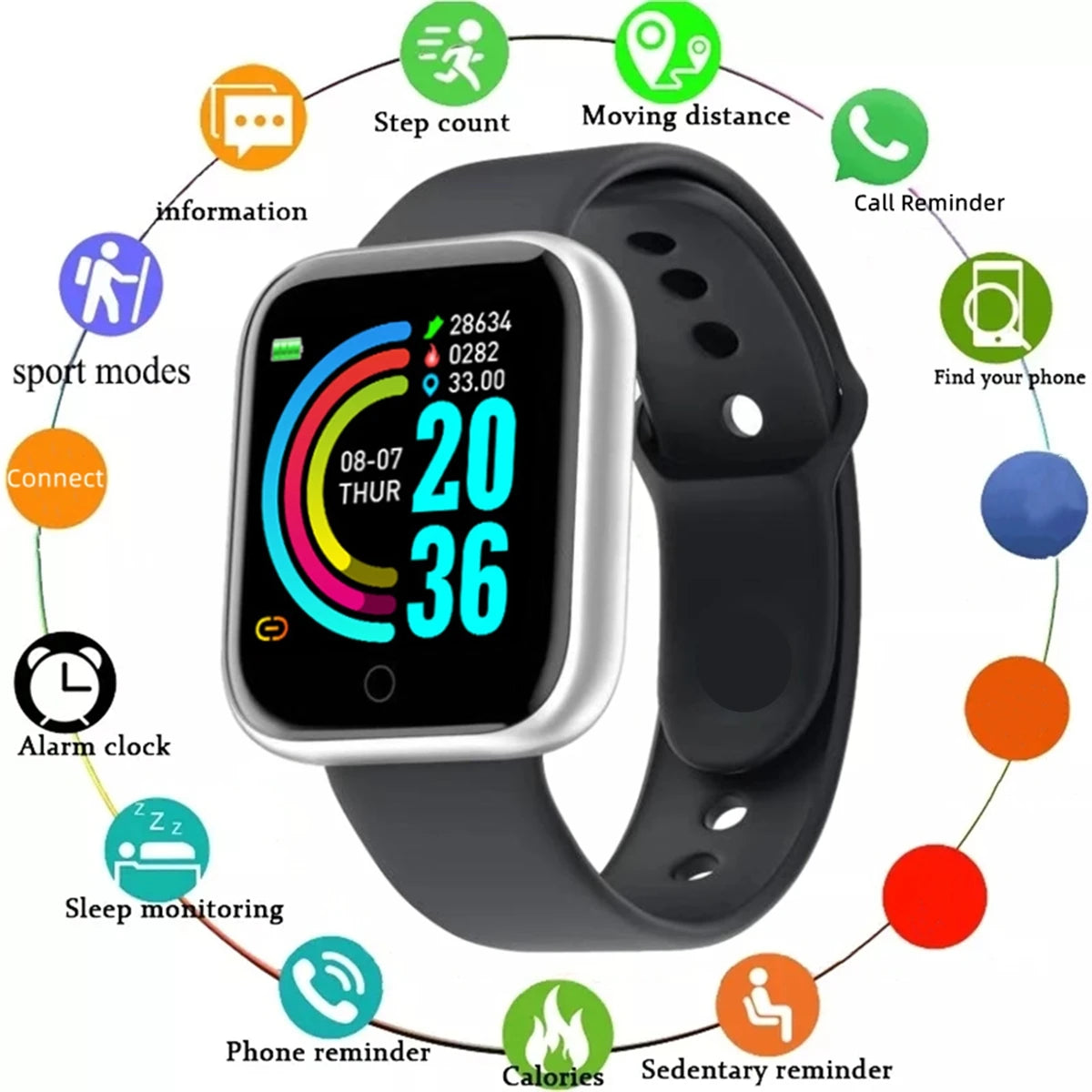 Smart Watch For Women Men Wristwatch