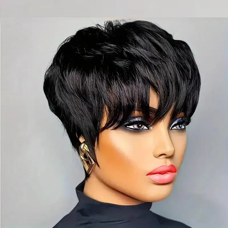 Pixie Cut Wigs For Women Human Hair