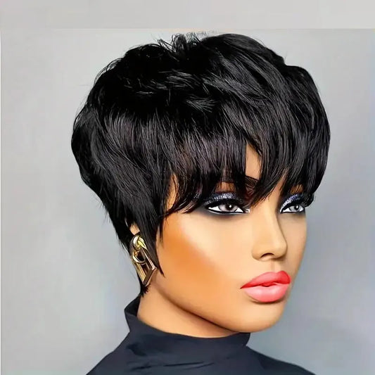 Pixie Cut Wigs For Women Human Hair