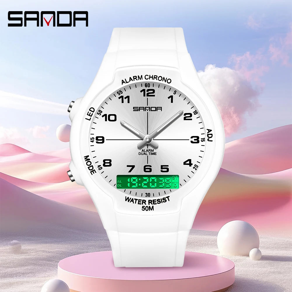 New Dual Display Electronic Watch