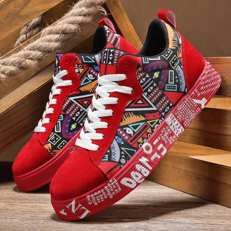 Breathable Mid-Top Sneakers,