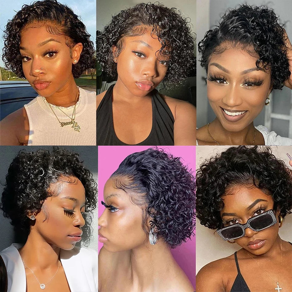Cut Wig Transparent Lace Front Human Hair