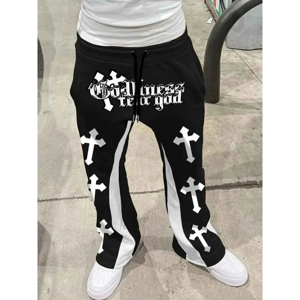 Men's Casual Street Style Trendy Cross