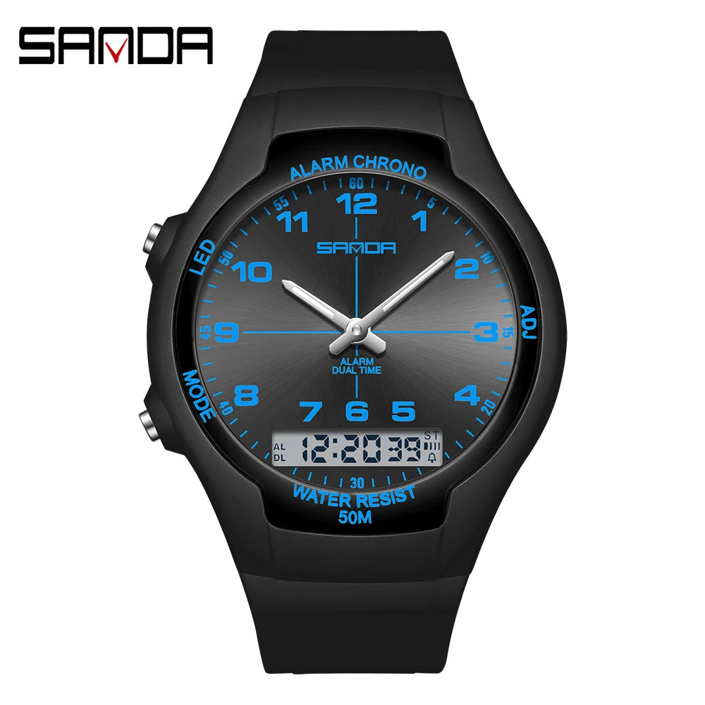 New Dual Display Electronic Watch