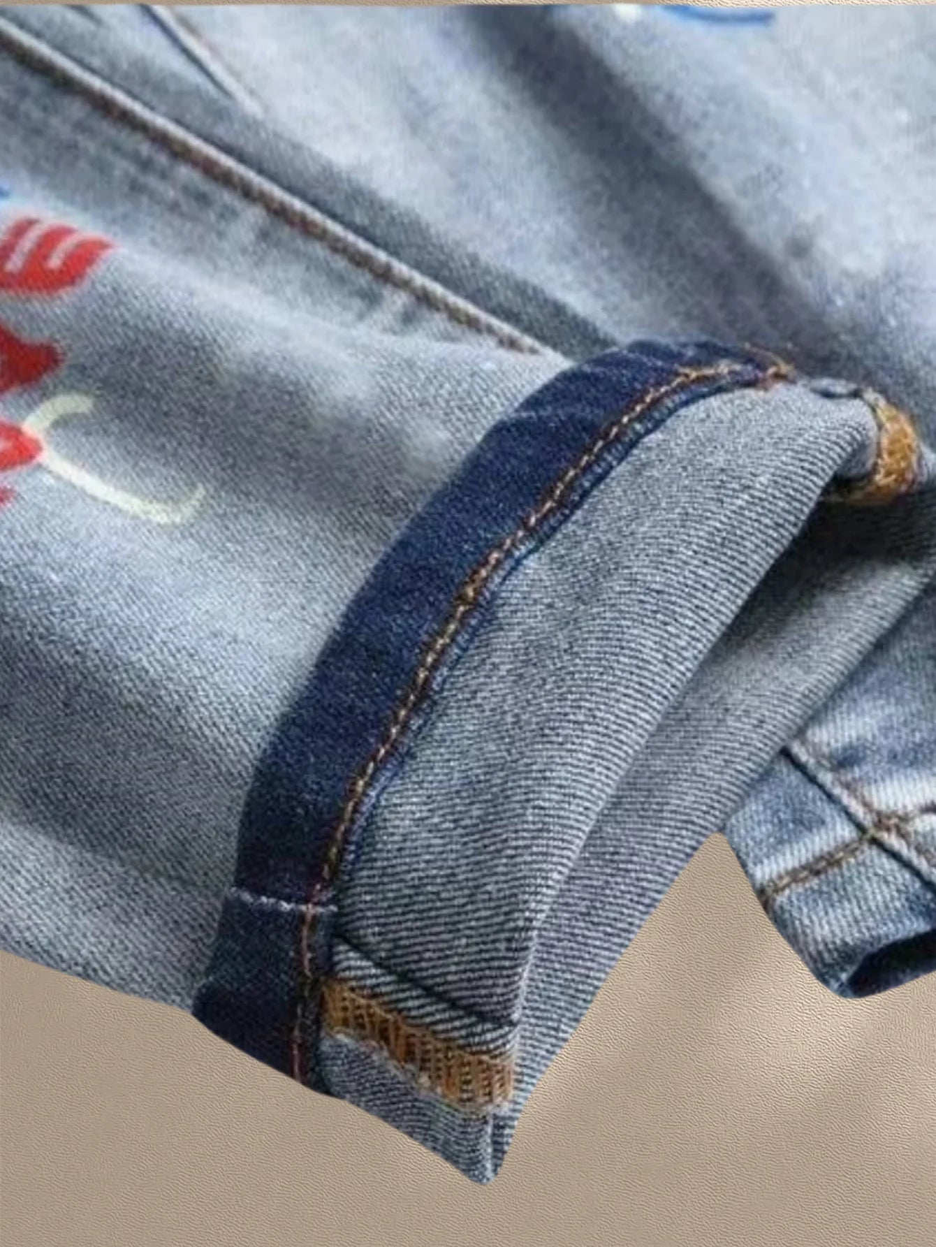 Fashionable Men's Jeans  With Trendy Prints