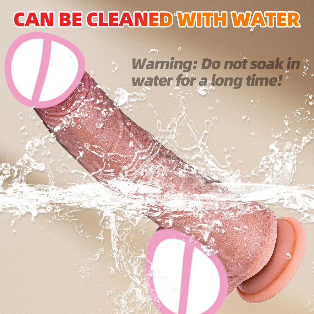 Spinning penis expansion vibratory massager female couple sex toys