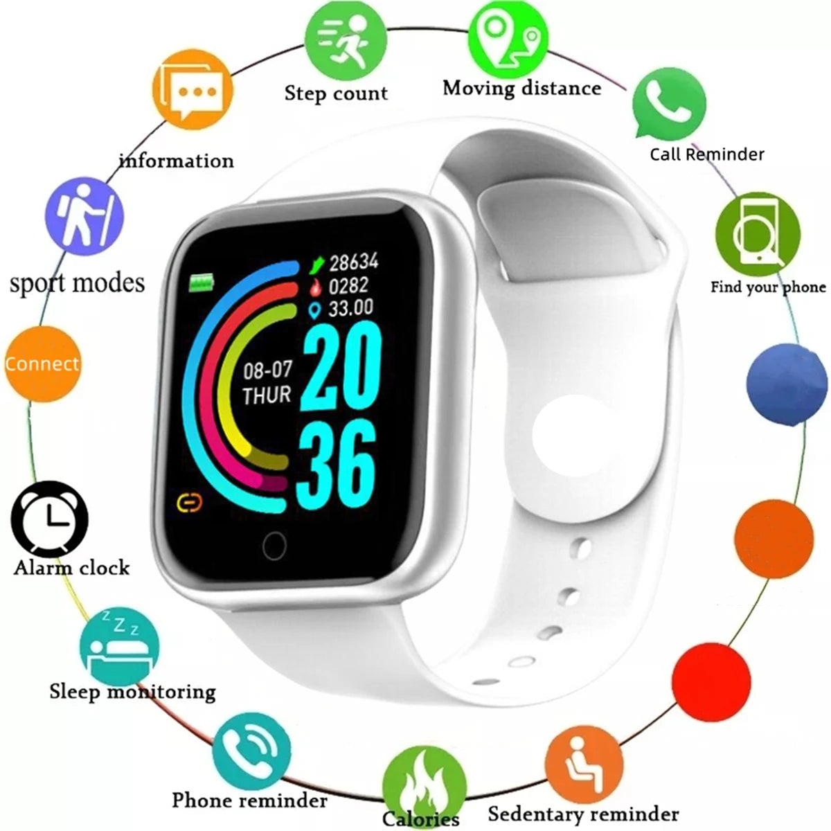 Smart Watch For Women Men Wristwatch