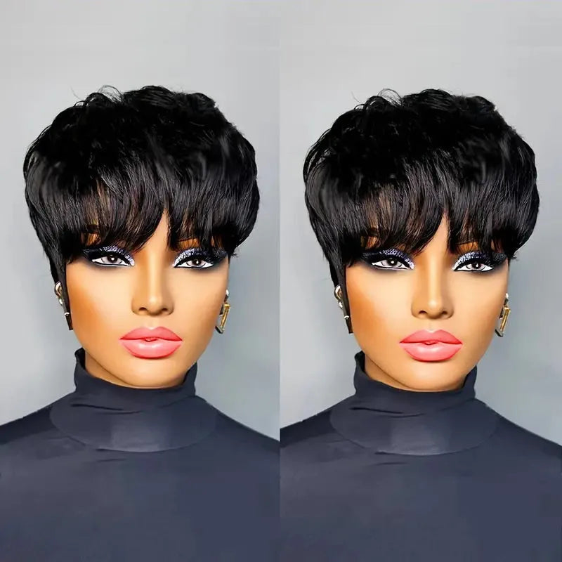 Pixie Cut Wigs For Women Human Hair