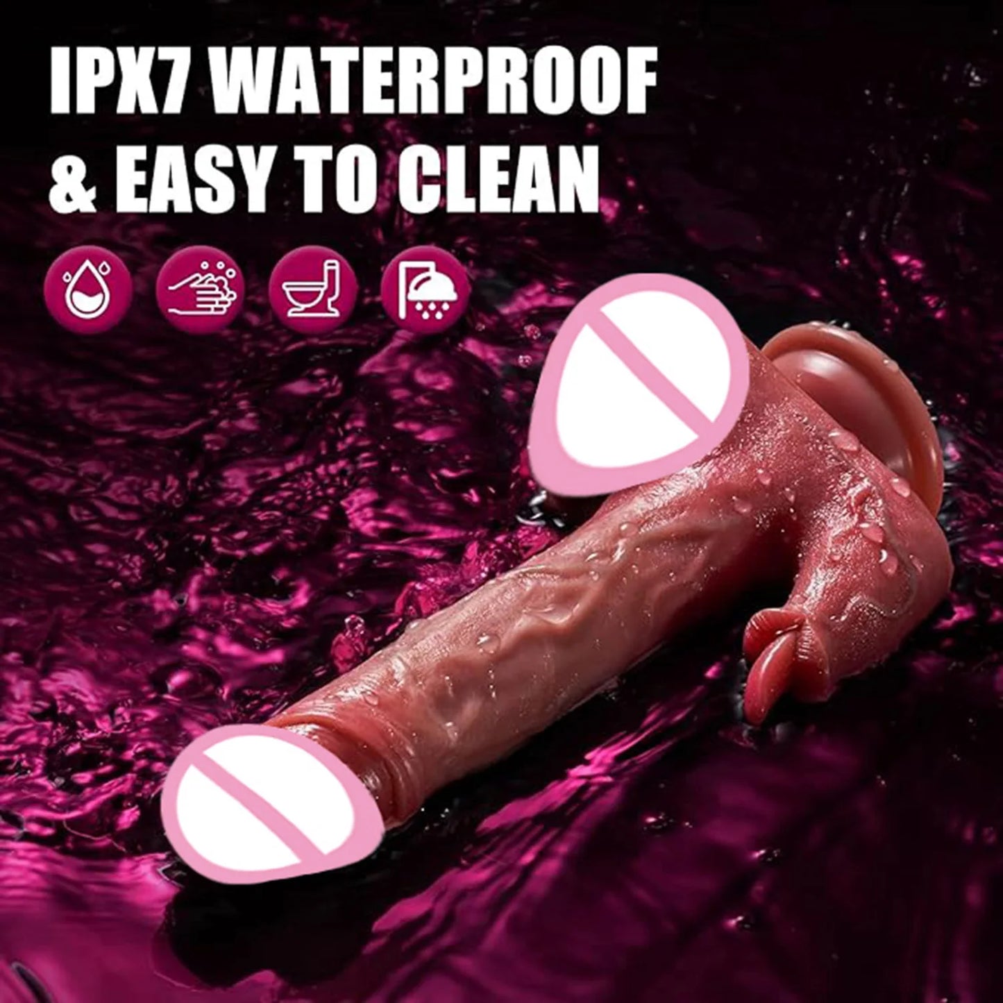 Vibrator Remote Control Heating Tongue Licking Clitoris