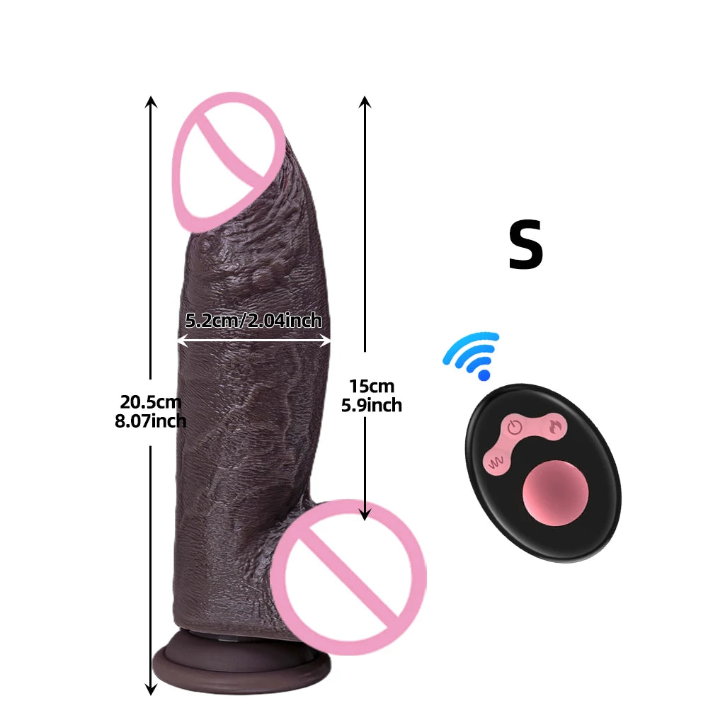 Spinning penis expansion vibratory massager female couple sex toys