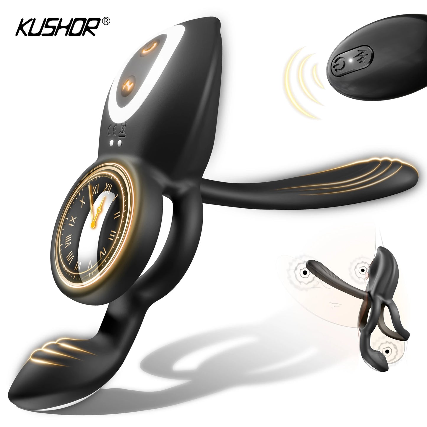Vibrator Penis Ring G Spot Clit Stimulator Men Ejaculation