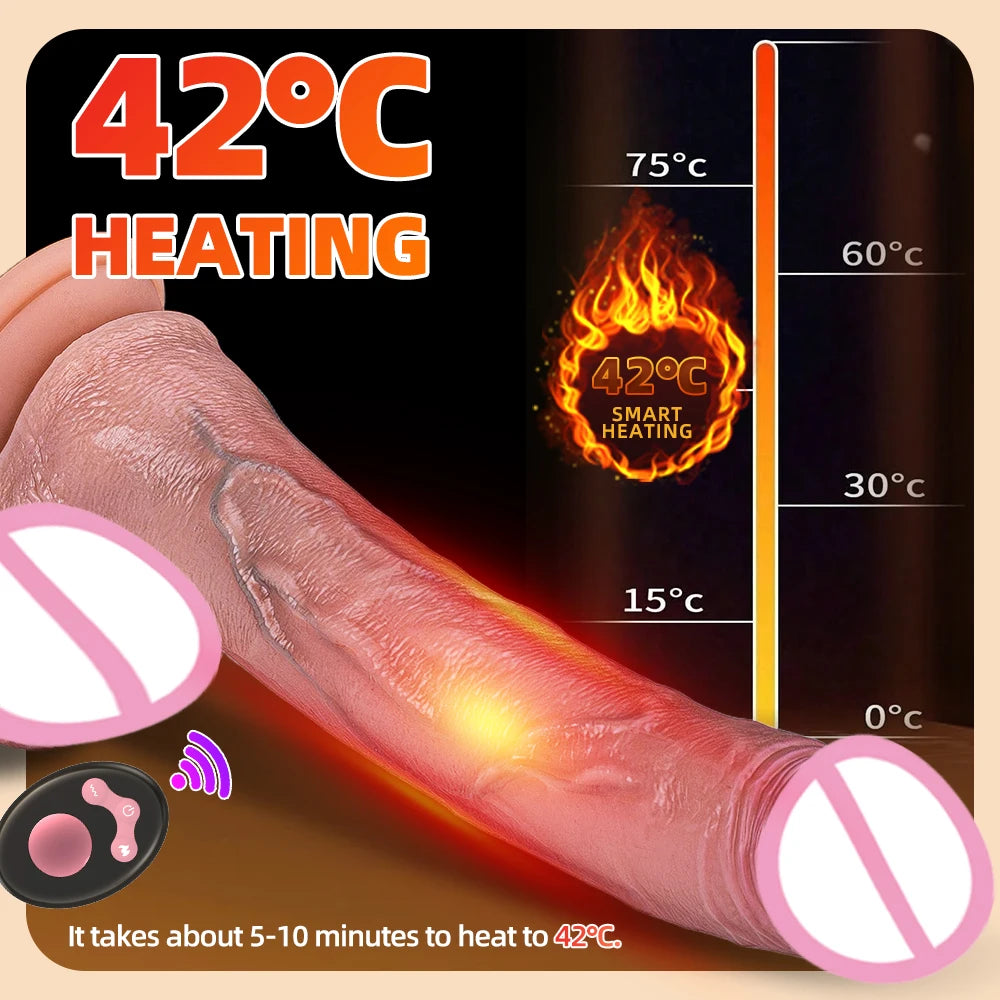 Spinning penis expansion vibratory massager female couple sex toys
