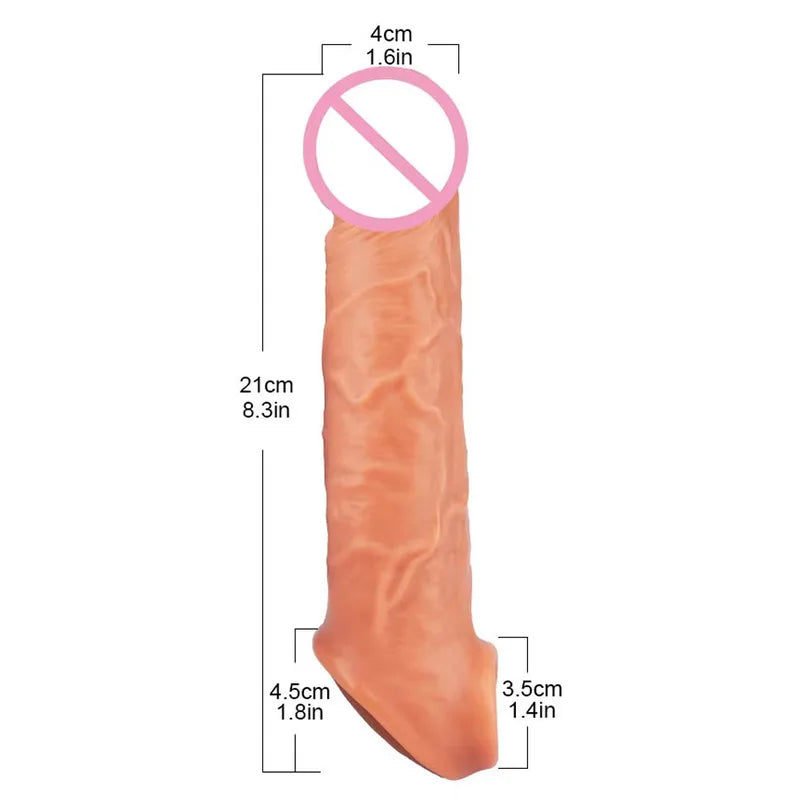 Silicone Extender Dick for Men Penis